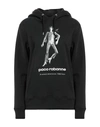 RABANNE RABANNE WOMAN SWEATSHIRT BLACK SIZE S COTTON