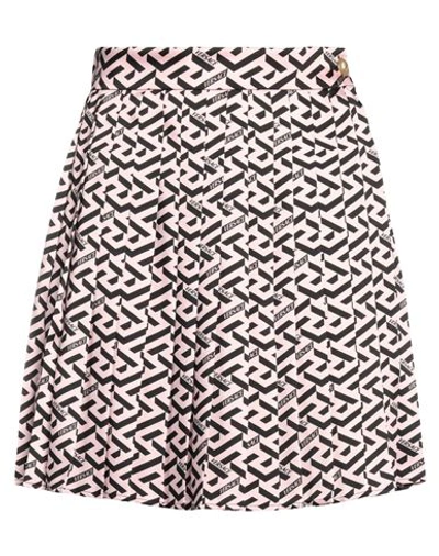 Versace Woman Mini Skirt Pink Size 10 Polyester
