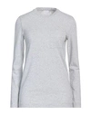 Brunello Cucinelli Woman T-shirt Light Grey Size S Cotton, Elastane, Ecobrass