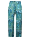 Acne Studios Green Patterned Trousers In Green