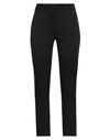 Manila Grace Woman Pants Black Size 2 Cotton, Elastane In Black