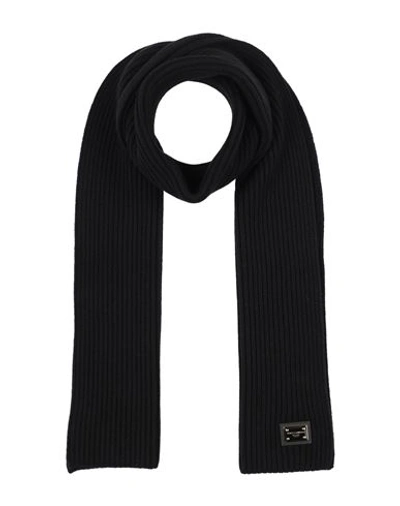 Dolce & Gabbana Man Scarf Black Size - Cashmere