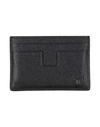 Tom Ford Man Document Holder Black Size - Calfskin, Brass