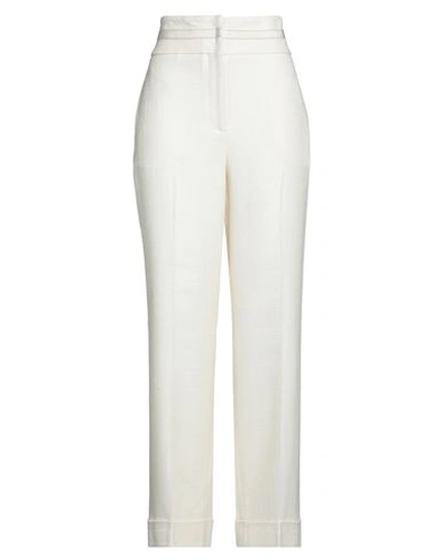 Peserico Woman Pants Beige Size 8 Polyester, Viscose, Elastane