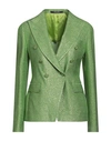 Tagliatore 02-05 Woman Blazer Green Size 6 Viscose, Polyester, Polyamide, Elastane