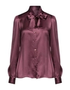 Dolce & Gabbana Woman Shirt Deep Purple Size 10 Silk