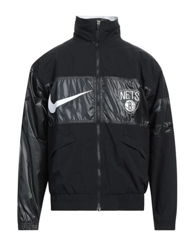 Nike Man Jacket Black Size M Nylon, Polyester