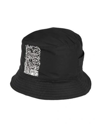 Alexander Mcqueen Man Hat Black Size 7 ¼ Polyester, Viscose