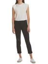 7 For All Mankind Womens High Rise Slim Fit Boyfriend Jeans In Black