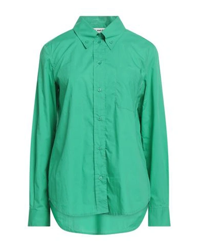 Attic And Barn Woman Shirt Green Size 2 Cotton