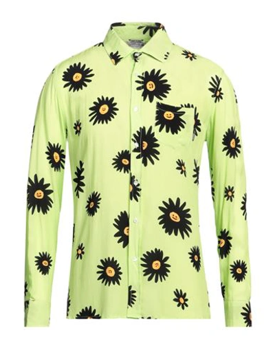 Daniele Alessandrini Homme Man Shirt Green Size Xl Viscose