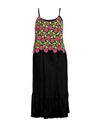Comme Des Garçons Woman Midi Dress Green Size M Cotton, Polyester, Cupro In Green