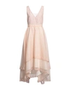 EMME BY MARELLA EMME BY MARELLA WOMAN MIDI DRESS BEIGE SIZE 8 POLYESTER