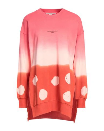 Stella Mccartney Woman Sweatshirt Coral Size 6-8 Cotton In Red
