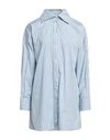 Etro Woman Shirt Pastel Blue Size 8 Cotton In Blue