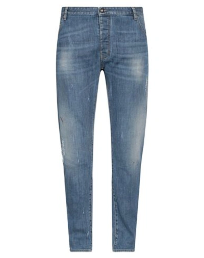 Emporio Armani Man Jeans Blue Size 32 Cotton, Elastane
