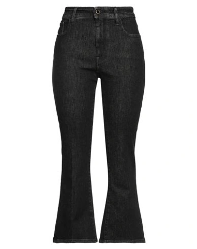 Jacob Cohёn Woman Jeans Black Size 30 Cotton, Elastomultiester, Elastane, Polyester