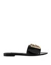 Dolce & Gabbana Woman Sandals Black Size 7.5 Calfskin