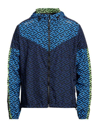 Versace Man Jacket Blue Size M Polyester