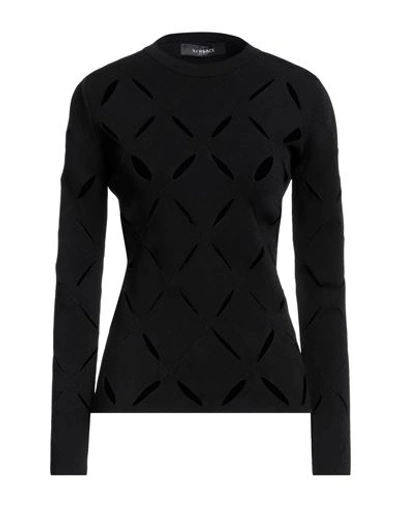 Versace Woman Sweater Black Size 2 Viscose, Polyester