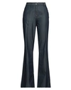 Ferragamo Woman Denim Pants Blue Size 6 Cotton In Blue