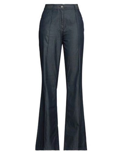 Ferragamo Woman Denim Pants Blue Size 6 Cotton