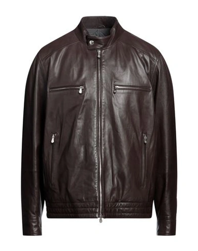 Brunello Cucinelli Man Jacket Brown Size Xxl Soft Leather