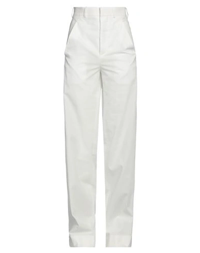 Ann Demeulemeester Woman Pants White Size 8 Cotton