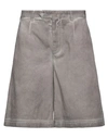 Dolce & Gabbana Man Denim Shorts Taupe Size 34 Cotton In Grey