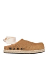 Marni Woman Espadrilles Sand Size 6 Textile Fibers, Natural Raffia In Beige