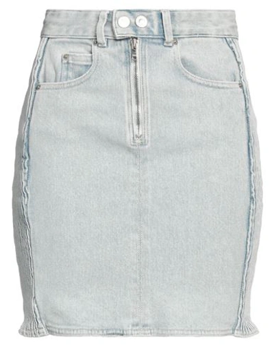 Isabel Marant Woman Denim Skirt Blue Size 8 Cotton, Elastane
