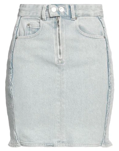 Isabel Marant Woman Denim Skirt Blue Size 6 Cotton, Elastane