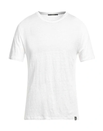 Kangra Man T-shirt White Size 44 Linen