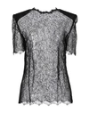 DOLCE & GABBANA DOLCE & GABBANA WOMAN TOP BLACK SIZE 12 VISCOSE, METALLIC POLYESTER, POLYAMIDE