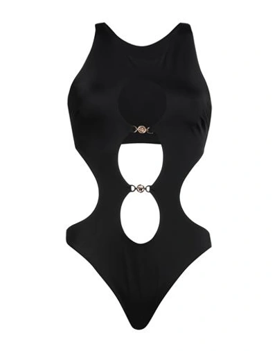 Versace Woman One-piece Swimsuit Black Size 2 Polyamide, Elastane