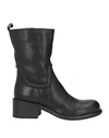 FIORENTINI + BAKER FIORENTINI+BAKER WOMAN ANKLE BOOTS BLACK SIZE 6 LEATHER