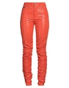 Dolce & Gabbana Woman Pants Orange Size 10 Cotton