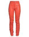 Dolce & Gabbana Woman Pants Orange Size 2 Cotton In Orange