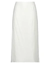 THE ROW THE ROW WOMAN MAXI SKIRT IVORY SIZE 12 LINEN