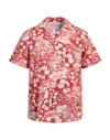 Department Five Department 5 Man Shirt Red Size 16 Cotton In Red