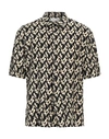 Saint Laurent Chemise Polo Col Pointu In Black