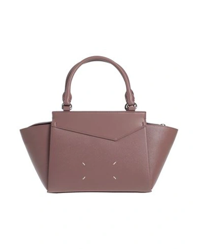 Maison Margiela Woman Handbag Mauve Size - Cow Leather, Zinc, Aluminum, Copper, Brass In Purple