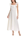 Honorine Woman Maxi Dress Off White Size L Linen