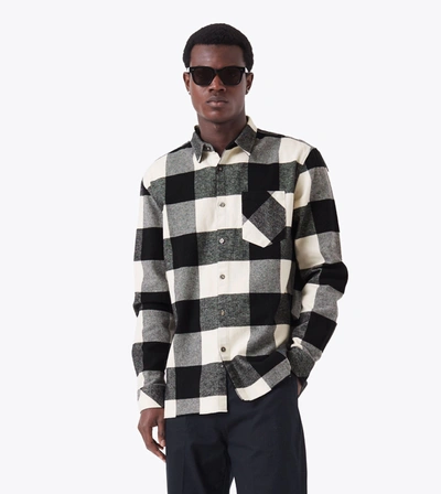 Zanerobe Raw Os Flannel Shirt Black/vintage White