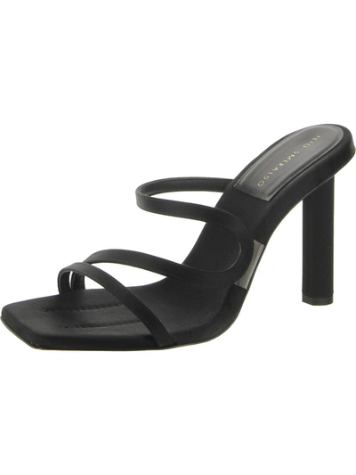 Ilio Smeraldo Womens Slip On Open Toe Heels In Black