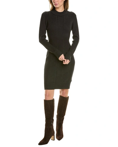 French Connection Mari Roll Neck Sweaterdress In Black