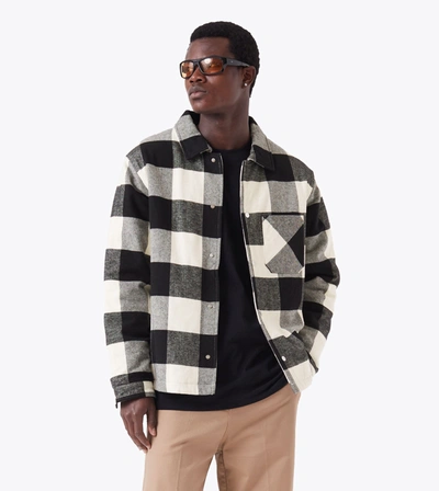 Zanerobe Hike Plaid Overshirt Black/vintage White