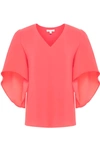 ANNA CATE WOMEN'S NINA SHORT SLEEVE TOP IN FUSION CORAL