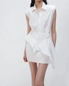 Simkhai Catalina Shirt Dress In White