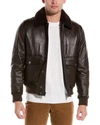 BROOKS BROTHERS OUT LEATHER FLIGHT JACKET